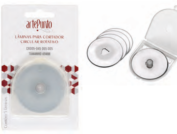 Lamina para cortador circular 45mm blister c/5 unidades