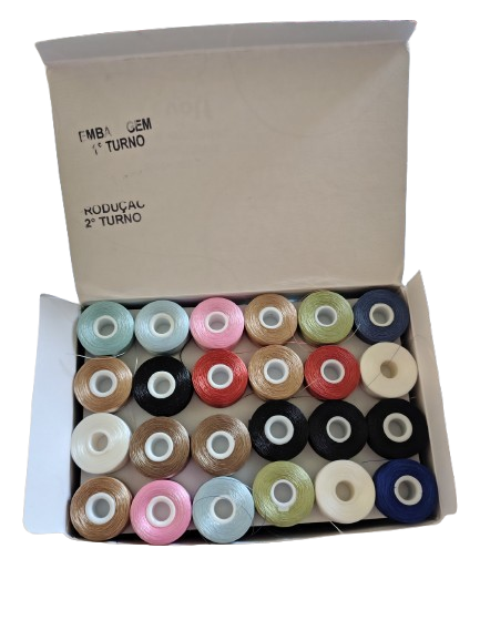 Bobinas pré enroladas, cheias, descartáveis standart c/144 - cor sortido