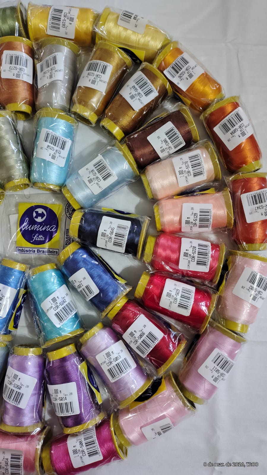 Kit Setta Lumina 50 cores-1000 metros - Imagem 3