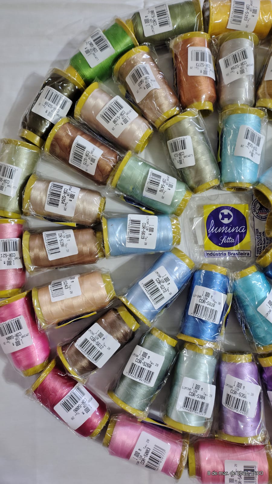 Kit Setta Lumina 50 cores-1000 metros - Imagem 2